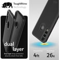 thumbnail image 3 of TUDIA MergeGrip Orbic Myra 5G UW Phone Case Dual Layer Heavy Duty Cover - Matte Black, 3 of 7
