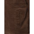 thumbnail image 4 of FashionOutfit Men's Solid Corduroy Sherpa Lining Western Style Jacket, 4 of 5