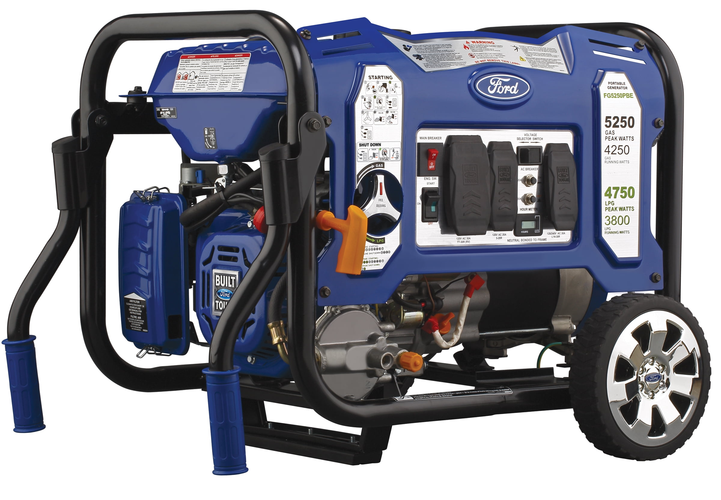 Ford 5,250W Dual Fuel Portable Generator with Switch & Go Technology