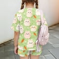 thumbnail image 7 of Grblisyd Girls Summer Outfits Size 10-12 Years Animal Print T-Shirts and Elastic Waist Shorts 2 Piece Outfit Kids Cute Clothing Sets, 7 of 7