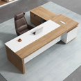 thumbnail image 2 of Standing Study Office Desk Storage Desktop Executive Gaming Office Desk Luxury Salon Scrivania Con Cassetti Office Furniture My Lux Decor Round, 2 of 12