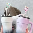 thumbnail image 5 of Straw Cover Cap for Stanley Cup 30& 40 Oz Tumblers - 10mm Cute Cow Straw Tips Covers,Silicone Straw Toppers, Funny Animals Straw Covers Cap Plugs,Anti-dust Straw Tip Drinking Straw Tips Lids, 5 of 9
