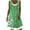 Green, variant on Giunmcul Sundresses for Women Casual Beach - Midi Sun Dress Womens Plus Size Round Neck Sleeveless Fake Denim Two-Piece Loose Fit Summer Cute Holiday ​​Sundress