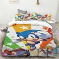 thumbnail image 3 of Funda nórdica Sonic 3D Exquisito juego de cama con estampado digital de dibujos animados Anime Edredón cama juvenil Decoración del hogar Regalo para niños, 3 of 5