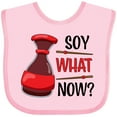 thumbnail image 3 of Inktastic Soy What Now? - soy sauce pun Boys or Girls Baby Bib, 3 of 4
