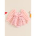 thumbnail image 2 of Suealasg Baby Girls Romper Dress 3 6 12 18 24 Months Long Sleeve Butterfly Print Romper Dress Infant Girls Princess Photo Shoot Outfits, 2 of 7