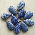 thumbnail image 2 of K-KED Wholesale 10pcs Natural Sodalite Stone Water Drop Pendants 25x40mm Necklaces, 2 of 4