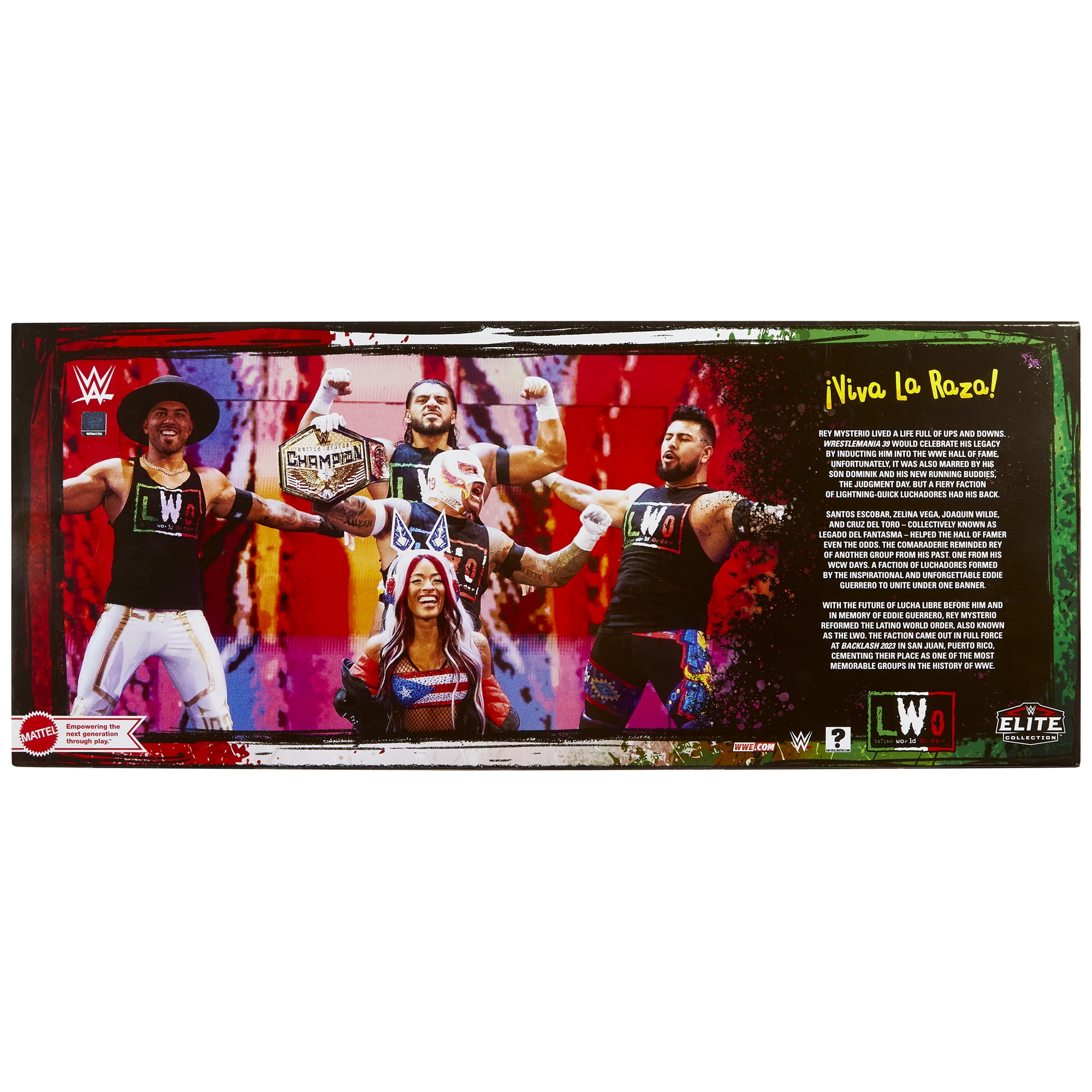 LWO Elite 5-Pack (Rey Mysterio, Santos Escobar, Zelina Vega, Cruz Del Toro & Joaquin Wilde) Mattel WWE Toy Wrestling Action Figures