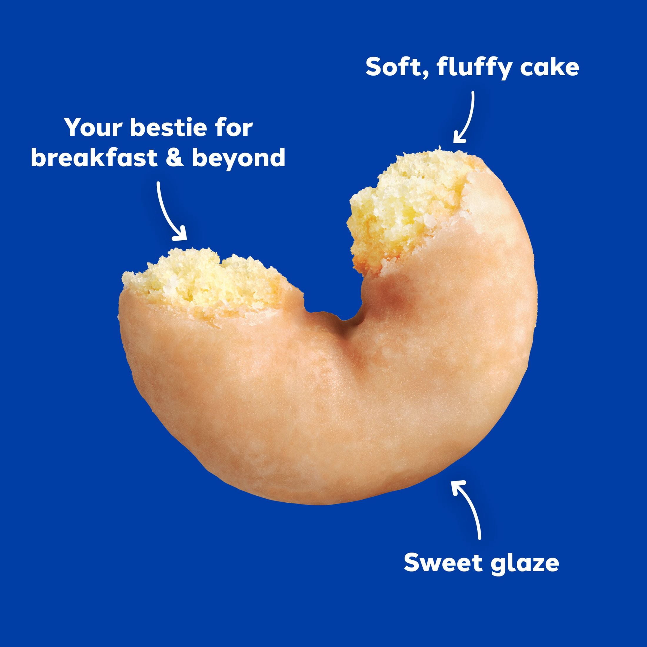 Hostess Donettes, Glazed Mini Donuts, 3.7 oz Sleeve (6 Mini Donuts)