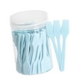 thumbnail image 3 of Espátulas para base de maquillaje, herramienta para mezclar mascarillas faciales, fácil de limpiar, profesional, lavable, cuchara para mascarillas Azul cielo, 3 of 9