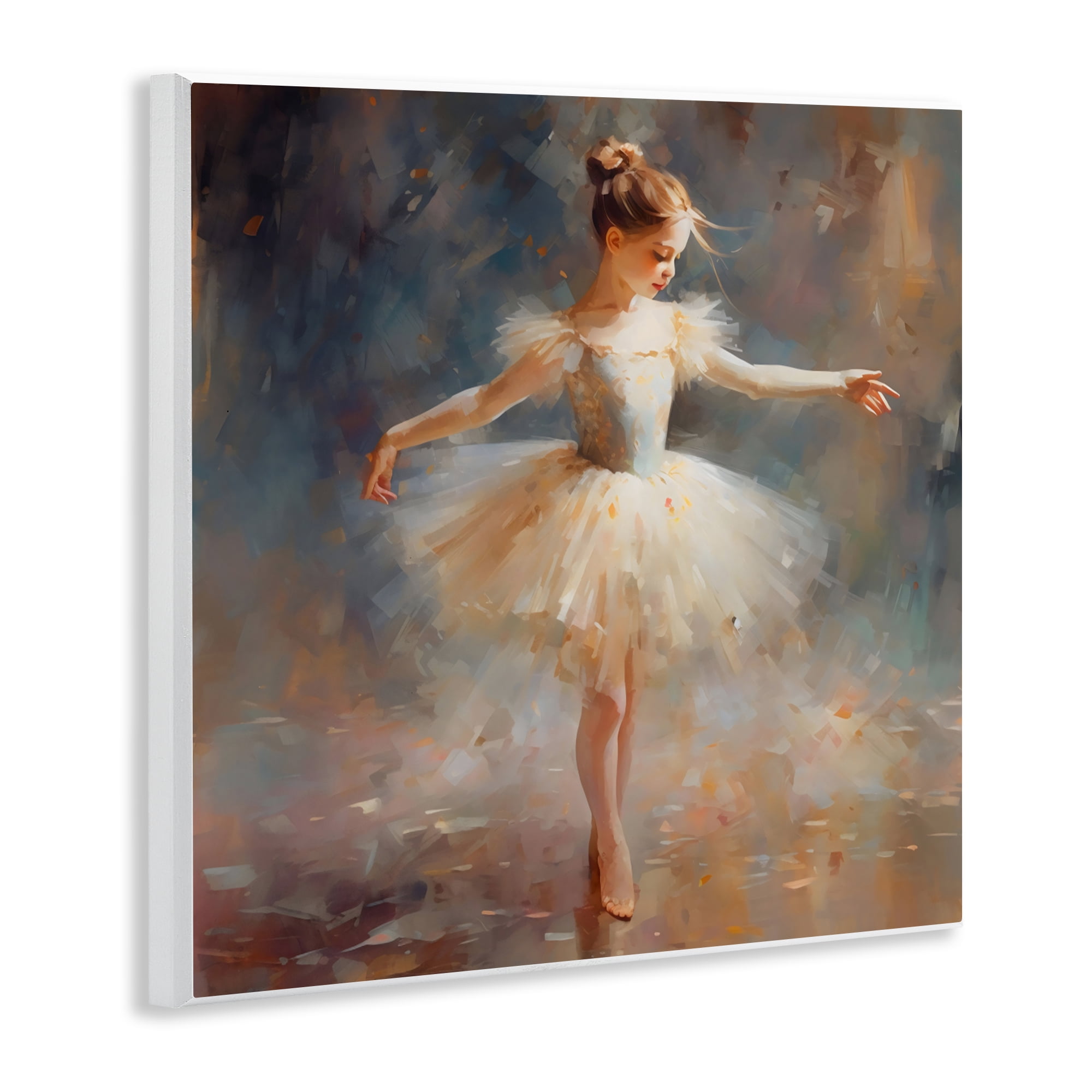 Stupell Industries Ballerina In White Tutu Wall Plaque Art, design by Creative Studio