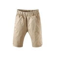 thumbnail image 4 of AINIYS Boys Draped Wide Leg Shorts Flowy Lightweight with Elastic Waist Closure for Vacation and Summer Walks Khaki 10 Years, 4 of 7