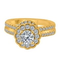thumbnail image 2 of 1.25 Carat 14K Diamond Bridal Set Engagement Ring In Solid Rose, White & Yellow Gold, 2 of 2