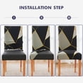 thumbnail image 6 of Chair Covers for Dining Room 4 Pack, Stretch Dining Chair Cover, Washable Spandex Kitchen Parsons Chair Slipcovers,Chair Covers for Home or Party, 6 of 6