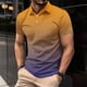 thumbnail image 2 of Camisas de Manga Larga para Hombres Manga Corta Sólida Girar Hacia Abajo Botones de Cuello Camiseta Blusa Imitación Rack, Top de Moda Casual, 2 of 6