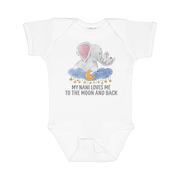 Inktastic My Nani Loves Me to the Moon and Back Boys or Girls Baby Bodysuit