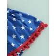 thumbnail image 6 of Bagilaanoe Baby Girls Independence Day Outfits 0-24M 4th of July Romper Dress Infant Star Sleeveless Backless Sequin Patchwork Bodysuits Clothes, 6 of 7