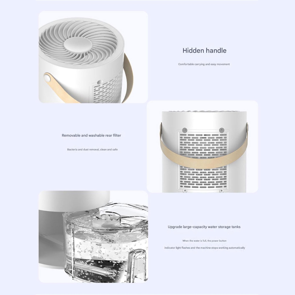 WINDLAND Dehumidifier Household Small Moisture Absorbing Bedroom Quiet Dehumidification Machine with Colorful LED Light