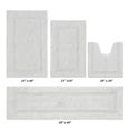 thumbnail image 2 of Better Trends Bathroom Rugs 4 Piece Set 100% Cotton Soft Bath Rug, Water Absorbent, Reversible, Machine Washable for Bathroom Decor Toilet Base Contour, Runner Rug White Lux Collection, 2 of 4