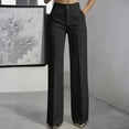thumbnail image 2 of Inglocry Women's High Waisted Wide Leg Dress Pants Office Business Casual Work Trousers Flowy Work Palazzo Pants 2026 Black L, 2 of 7