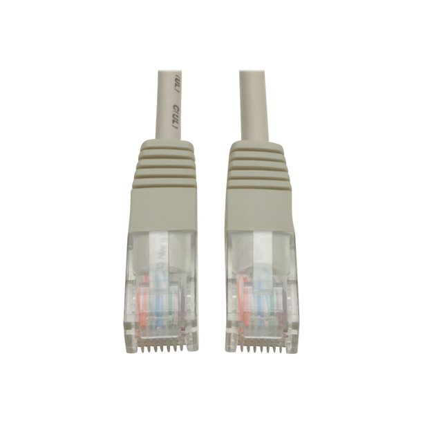 Tripp Lite 50ft Cat5e / Cat5 350MHz Molded Patch Cable RJ45 M/M Gray 50