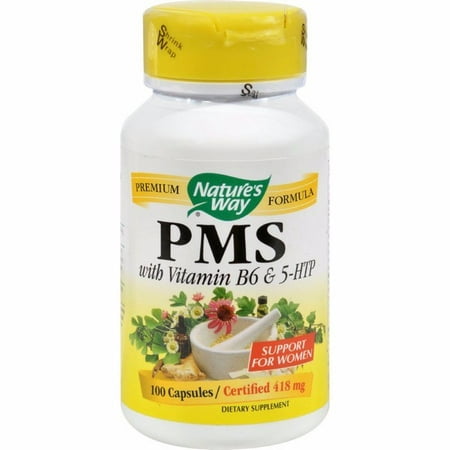 Nature's Way Pms With Vitamin B6 And 5-htp - 100 (Best Vitamins For Pms)