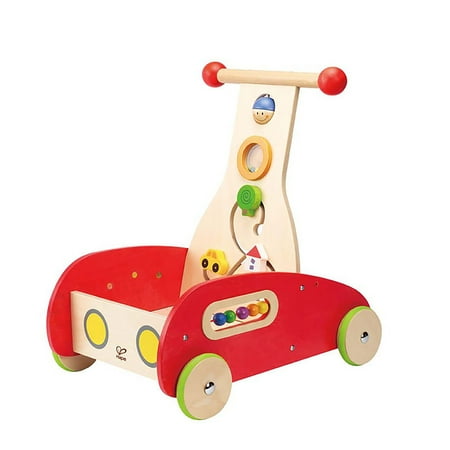 EAN 6943478002449 product image for Hape Toys Toddler Baby Push & Pull Toy Wonder Walker Cart with Wooden Blocks | upcitemdb.com