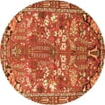 thumbnail image 1 of Ahgly Company Indoor Round Animal Orange Traditional Area Rugs, 7' Round, 1 of 1