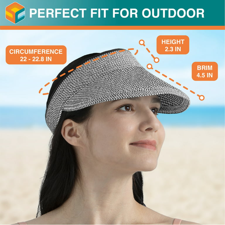 Women Ladies Hat Sun Wide Brim Cap Beach Summer Visor UV Straw Cover  Outdoor New