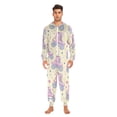 thumbnail image 3 of FORMRS Onesies Pajama for Adults Unisex Hoodie Winter Jumpsuit One Piece Sleepwear, Sizes S-2XL, Roller Disco, 3 of 7