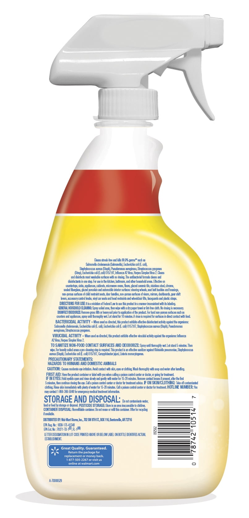 Great Value All Purpose Cleaner, Lemon Scent, 32 fl oz