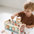 thumbnail image 2 of HWRETIE Wooden Multifunction Activity Board Mouse Piano Fishing Game Hand Eye Coordination Puzzle Tools, 2 of 9