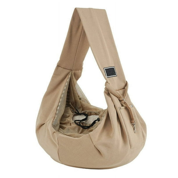 Xihbxyly Transportín Portátil para Mascotas, Diseño de Malla Transpirable, Correa Ajustable y Cómoda, Estilo Bandolera, Apto para Perros y Gatos, Bolsa de Viaje Ligera, Accesorio de Viaje Seguro, Cie