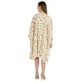 thumbnail image 4 of Moomaya Printed Tunic Kaftan Dress For Women Kimono Sleeves Loungewear Coverup Caftan Dress, 4 of 7