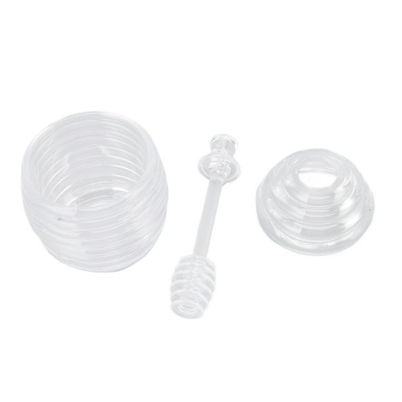 Transparent Honey Pot, Bee Shape Honey Pot Convenient  For Office
