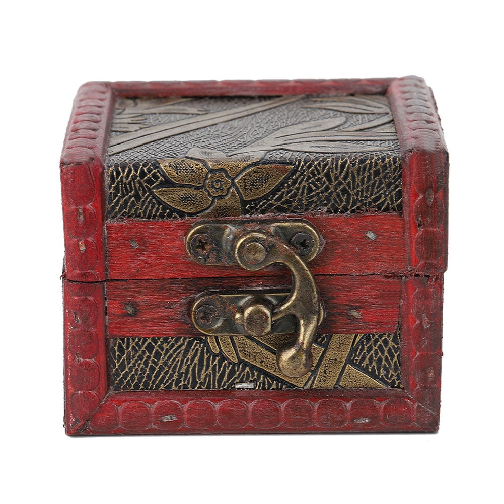 Fabric Interior Om in Lotus Wooden Box Jewellery Storage Box 