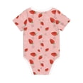 thumbnail image 5 of Balery Strawberry Pattern Baby Climbing Clothes Infant Bodysuit Cute Infant Bodysuit Baby Romper-18 Months, 5 of 7