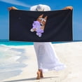 thumbnail image 5 of Johaoi Bluey Pattern Microfiber Thin Beach Towel,Sand Free Quick Dry Towels for Swimming Pool Camping Beach Accessories Travel Things,27.5x55in, 5 of 6