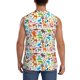 thumbnail image 4 of Fotbe Animals Men's Camiseta sin Mangas Estampada para Hombres, Playera Casual para Gimnasio, Entrenamiento, Playa-Medium, 4 of 7