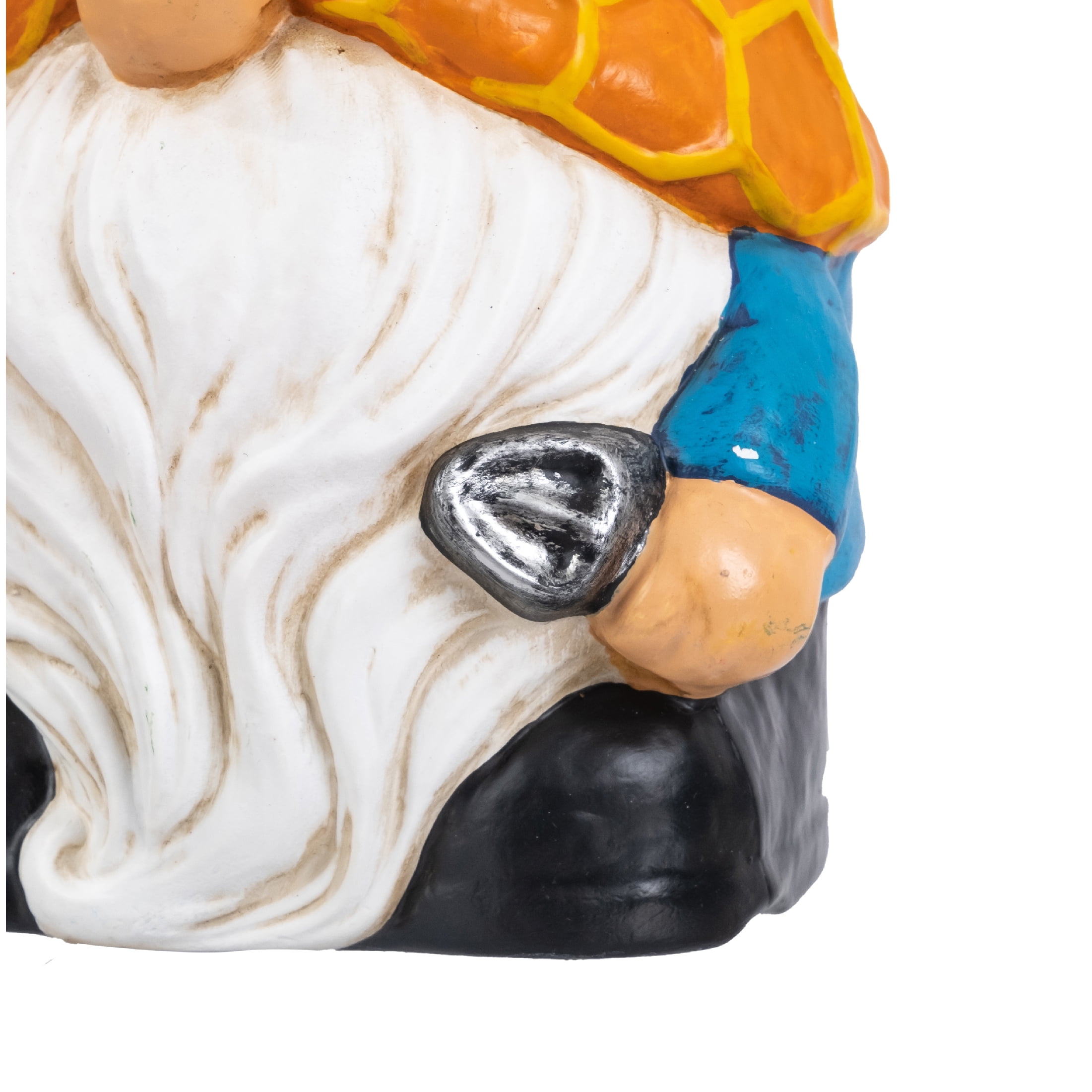 Mainstays Resin Outdoor Garden Gnome Statue with Sunflower Decoration