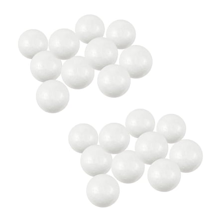 20 x Modelling Craft Polystyrene Foam Sphere 6cm---White