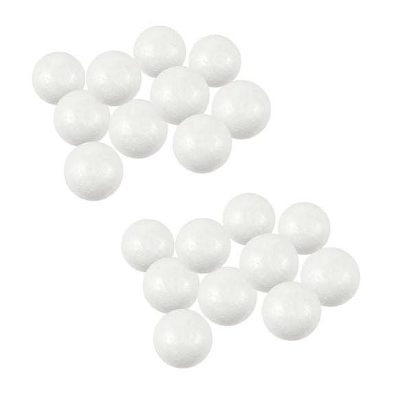 20 x Modelling Craft Polystyrene Foam Sphere 6cm---White
