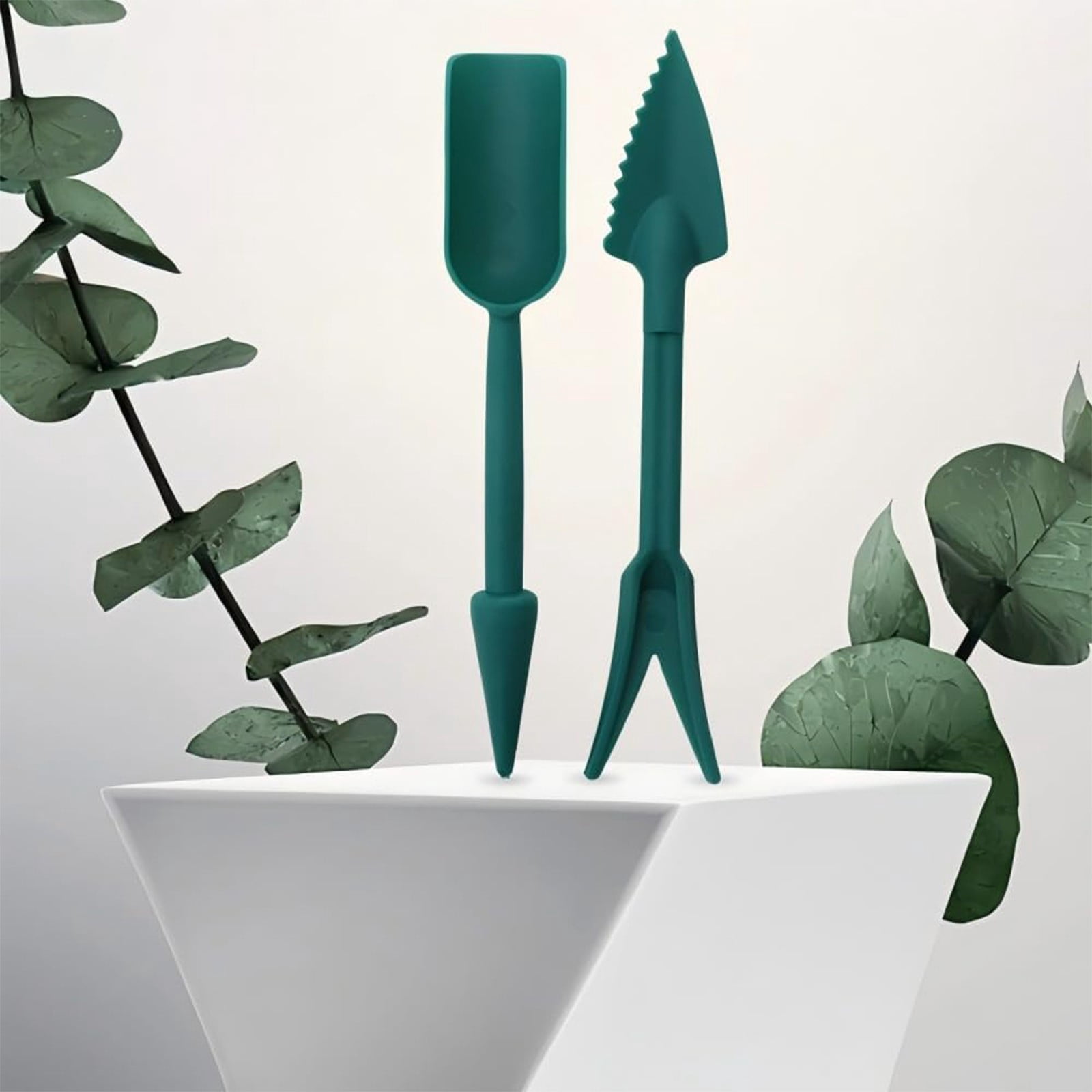 ERTZAE Seedling Transplanter Tool - Adjustable Punching Depth For Garden Nursery Seed Trays,Horticultural Seedling Puncher 6in - Integrated Tool for Efficient Seedling Raising & Precise Punching