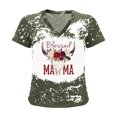 thumbnail image 4 of Top de manga corta con estampado de degradado Sexy de verano para mujer con cuello en V y estampado de día regular para mujer OAVQHLG3B Store lin121212, 4 of 4