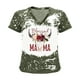 thumbnail image 4 of Top de manga corta con estampado de degradado Sexy de verano para mujer con cuello en V y estampado de día regular para mujer OAVQHLG3B Store lin121212, 4 of 4