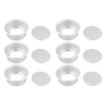 thumbnail image 4 of 4 Inches 6pcs Cake Mould Non Stick Removable Base Round Cake Pan Set for Wedding Birthday Party, 4 of 16