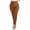 r-350Brown70, variant on Nafuu Females Casual Pants Solid Color Women High Waist Cropped Work Zipper Baggy Elastic Waist Wide Leg With Pocket Fashion Cute Home Trousers