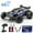 Blue, variant on AUOSHI 1:14 Upgraded RC Car with Metal Drivetrain, 60MPH Brushless, Dual 3S Batteries 70 Min Run Time, Waterproof 4WD Remote Control Truck, Cooling Fan, Heat Sink & LED Lights, Gift for Teens & Adult