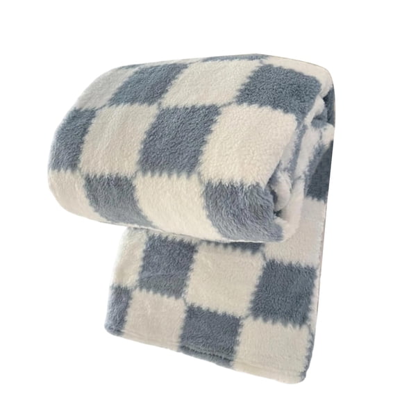 Wdhugt Blue Large Fleece Blanket For Cold Weather Bed And Couch Plush Warm Throw 120X200Cm Blanket Blue