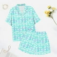 thumbnail image 6 of Women's Two Piece Outfits For Women Short Sleeve V Neck Shorts Set Swimsuits with Shorts for Women Bathing Bikini Suits Women Shorts Suits Girls Bikini Bottoms Bathing Suits with Short Bottoms Jag, 6 of 6